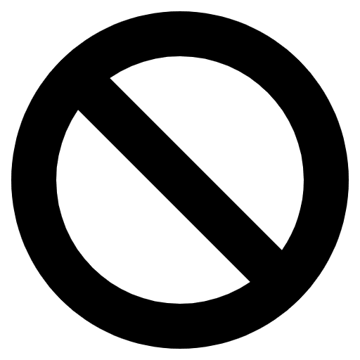 Prohibited Emoji from EmojiTwo Black Set
