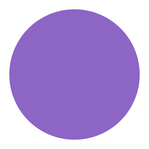 Purple Circle Flat Emoji from Fluent Emoji Flat Set