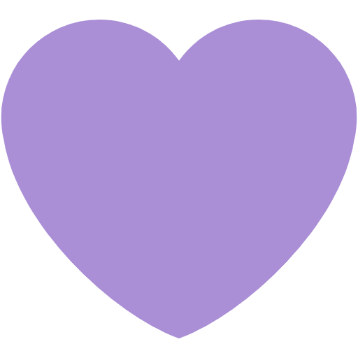 Purple Heart Emoji from Twemoji Set