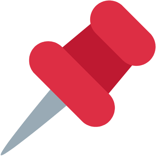 Pushpin Emoji from Twemoji Set
