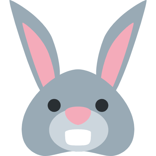 Rabbit Face Emoji from Twemoji Set