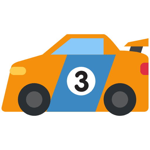 Racing Car Element from Twemoji Emoji Set