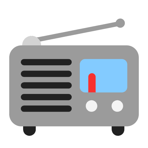Radio Flat Element from Fluent Emoji Flat Set