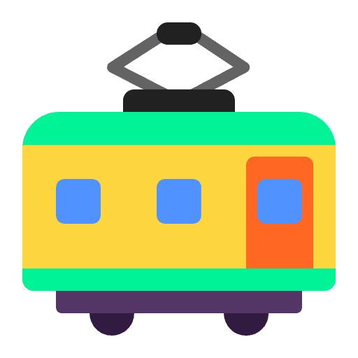 Railway Car Flat Emoji from Fluent Emoji Flat Set