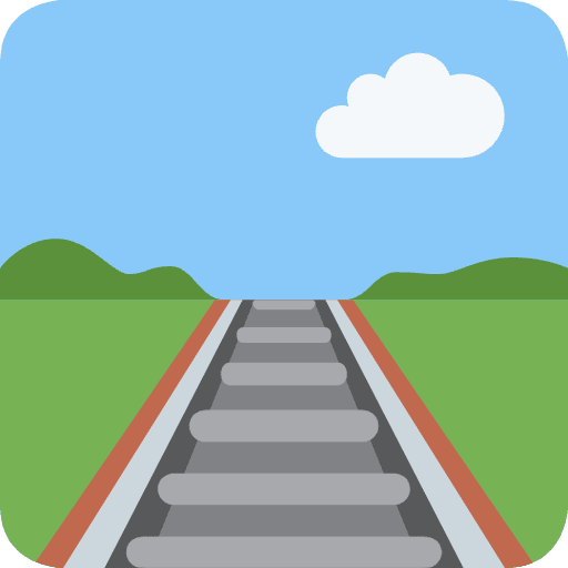 Railway Track Emoji from Twemoji Set