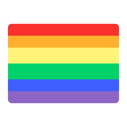 Rainbow Flag Flat Emoji from Fluent Emoji Flat Set