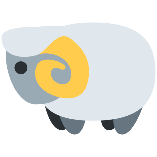 Ram Emoji from Twemoji Emoji Set