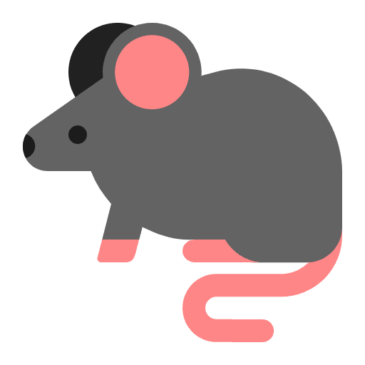 Rat Flat Emoji from Fluent Emoji Flat Set