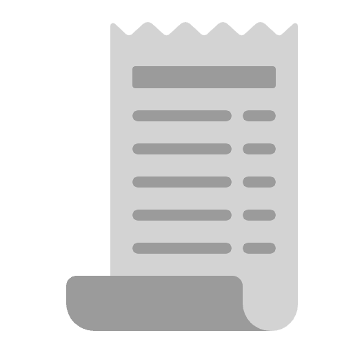 Receipt Flat Emoji from Fluent Emoji Flat Set