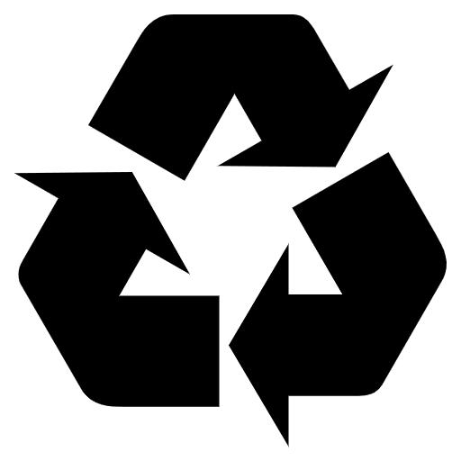 Recycling Symbol Emoji from EmojiTwo Black Set