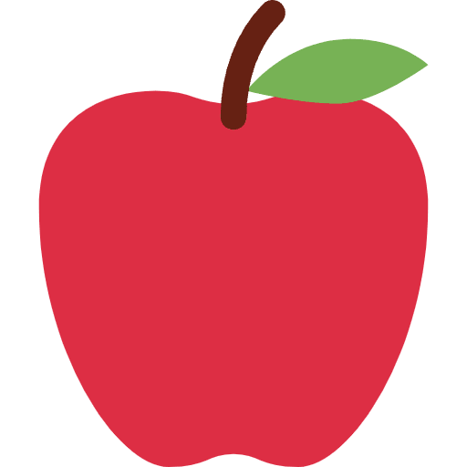 Red Apple Emoji from Twemoji Set