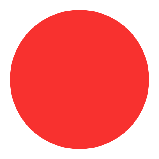 Red Circle Flat Emoji from Fluent Emoji Flat Set
