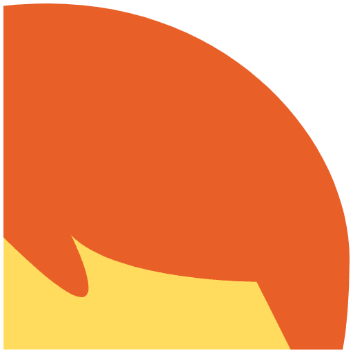 Red Hair Element from Twemoji Emoji Set