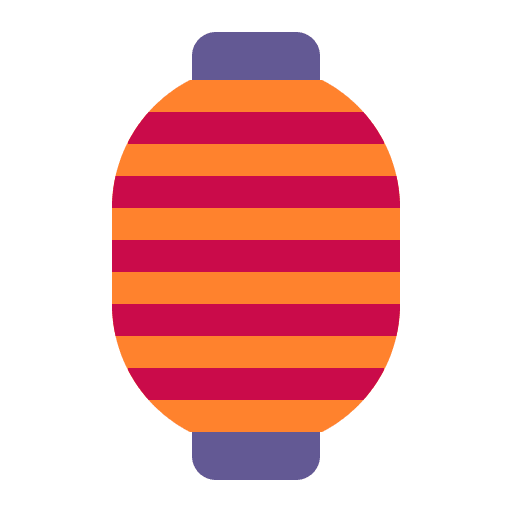 Red Paper Lantern Flat Emoji from Fluent Emoji Flat Set