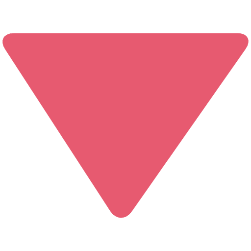 Red Triangle Pointed Down Emoji from Twemoji Emoji Set