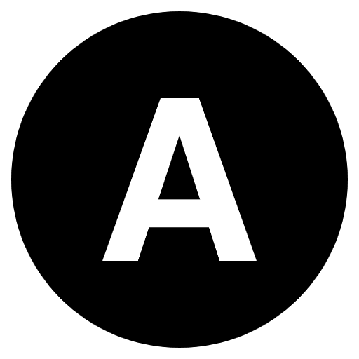 Regional Indicator A Emoji from EmojiTwo Black Set