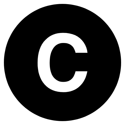 Regional Indicator C Emoji from EmojiTwo Black Set