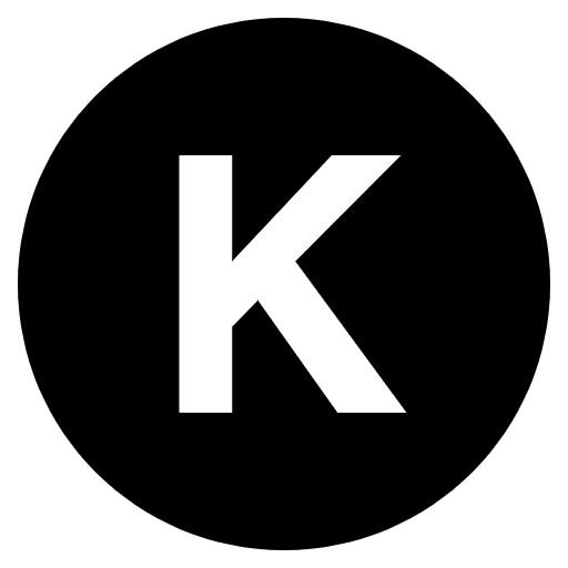 Regional Indicator K Emoji from EmojiTwo Black Set