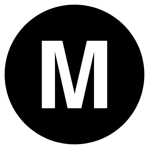 Regional Indicator M Emoji from EmojiTwo Black Set