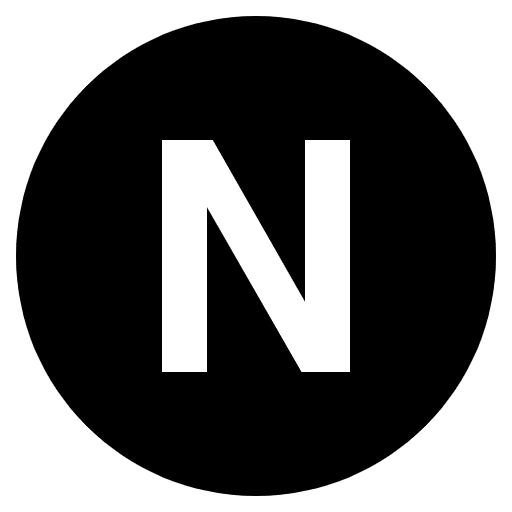 Regional Indicator N Emoji from EmojiTwo Black Set