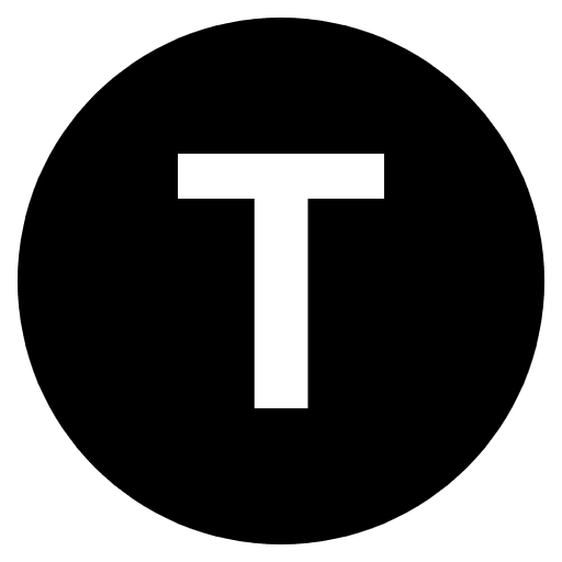 Regional Indicator T Element from EmojiTwo Black Set