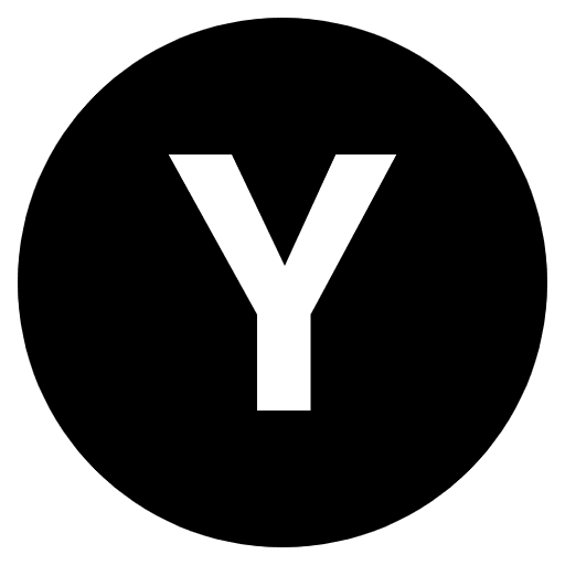 Regional Indicator Y Emoji from EmojiTwo Black Set