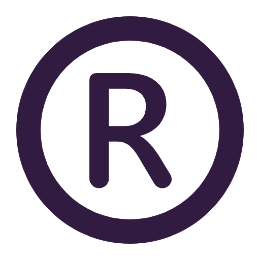 Registered Flat Emoji from Fluent Emoji Flat Set