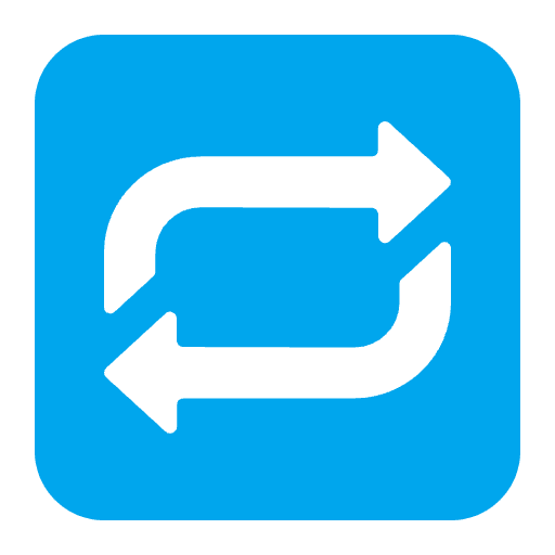 Repeat Button Flat Emoji from Fluent Emoji Flat Set