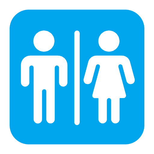 Restroom Flat Emoji from Fluent Emoji Flat Set