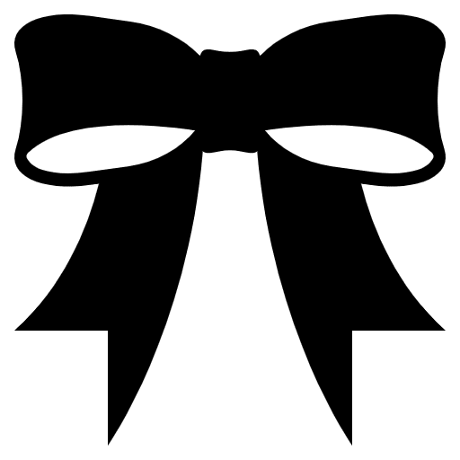 Ribbon Emoji from EmojiTwo Black Set