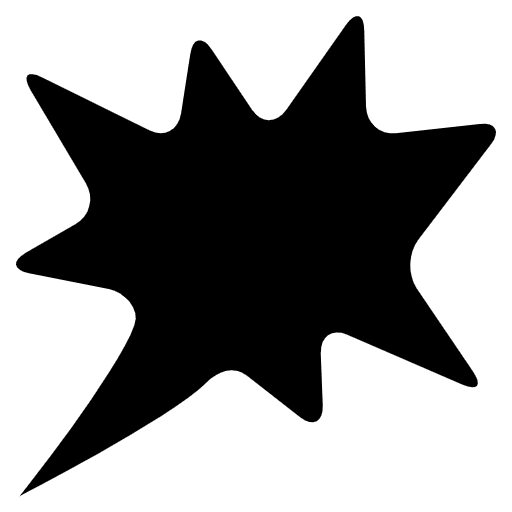 Right Anger Bubble Emoji from EmojiTwo Black Set