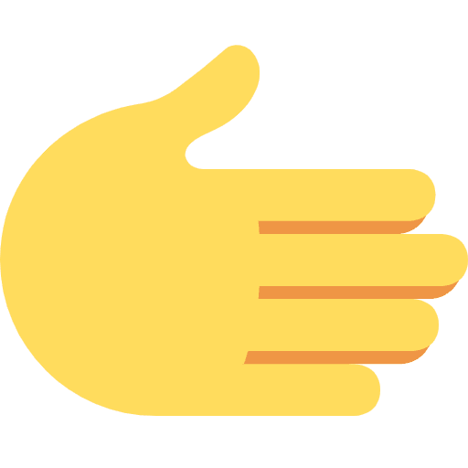Rightwards Hand Emoji from Twemoji Set