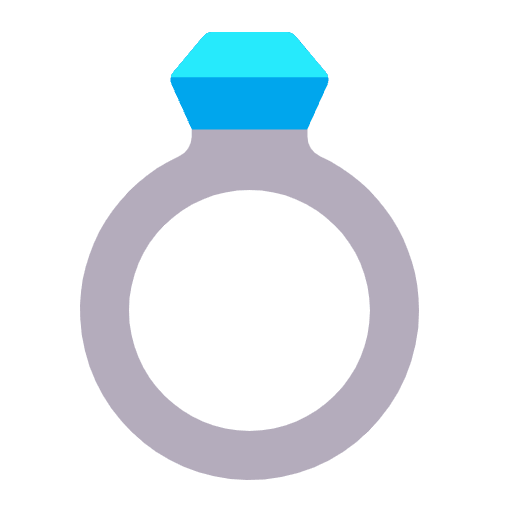 Ring Flat Emoji from Fluent Emoji Flat Set