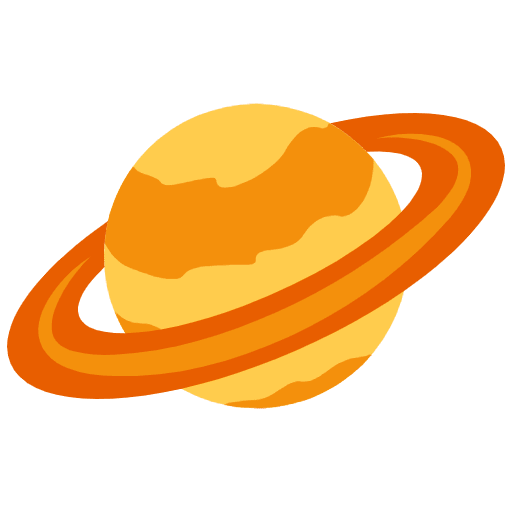 Ringed Planet Element from Twemoji Emoji Set