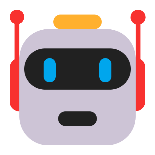 Robot Flat Element from Fluent Emoji Flat Set