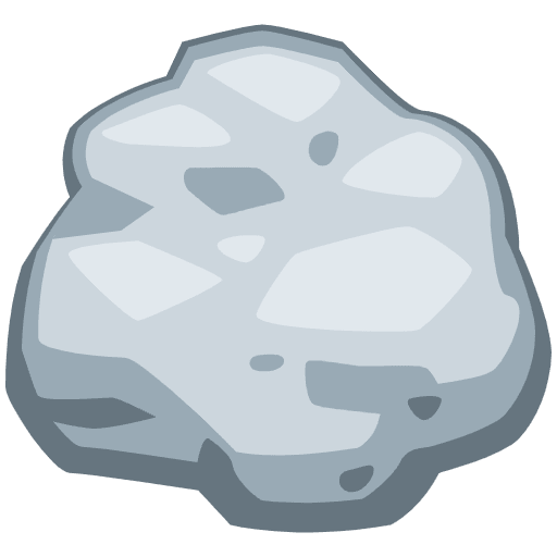 Rock Emoji from Twemoji Emoji Set