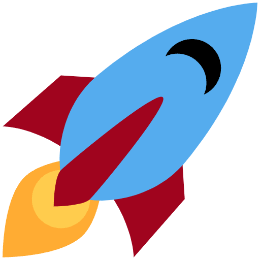 Rocket Emoji from Twemoji Set