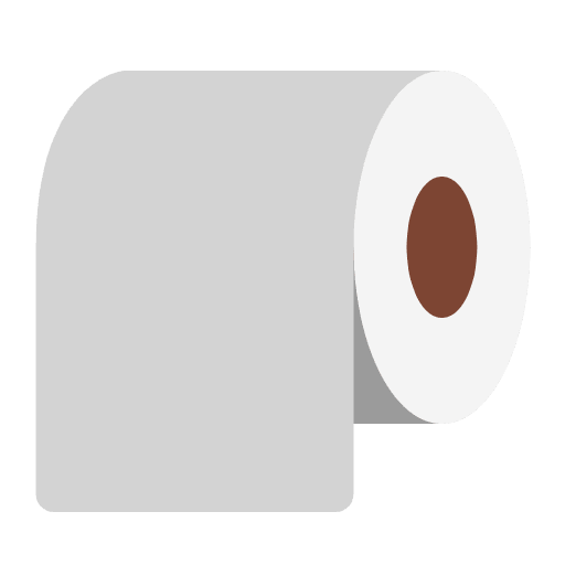 Roll Of Paper Flat Emoji from Fluent Emoji Flat Set