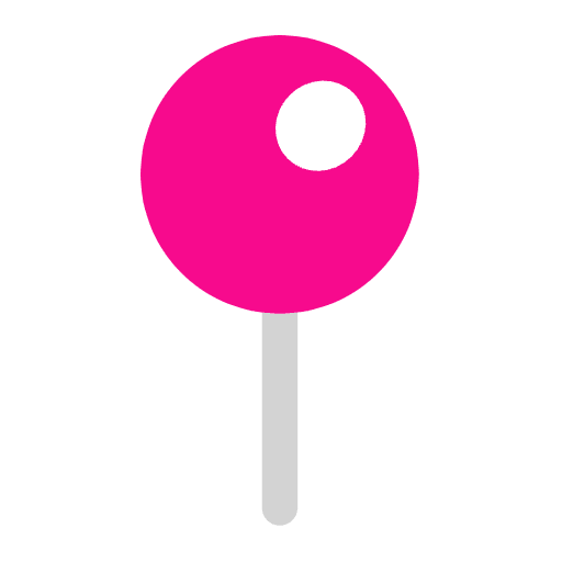 Round Pushpin Flat Emoji from Fluent Emoji Flat Set