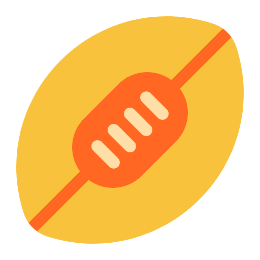 Rugby Football Flat Emoji from Fluent Emoji Flat Set