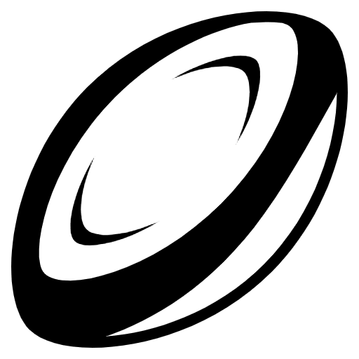 Rugby Football Emoji from EmojiTwo Black Set