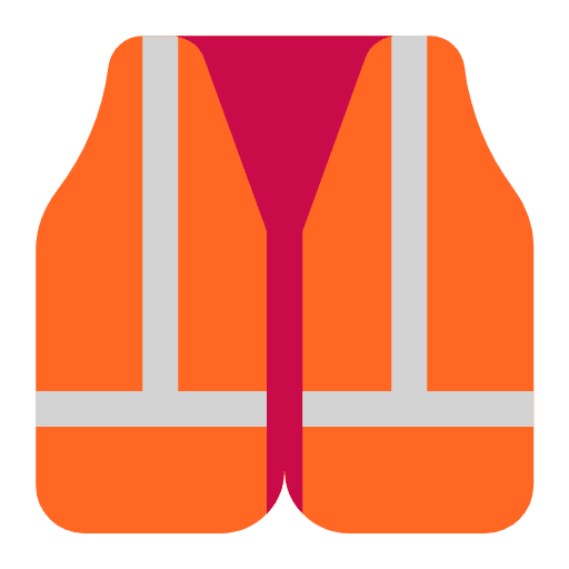Safety Vest Flat Emoji from Fluent Emoji Flat Set