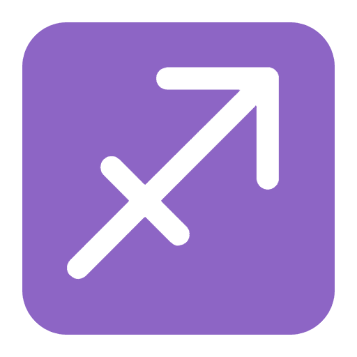 Sagittarius Flat Emoji from Fluent Emoji Flat Set