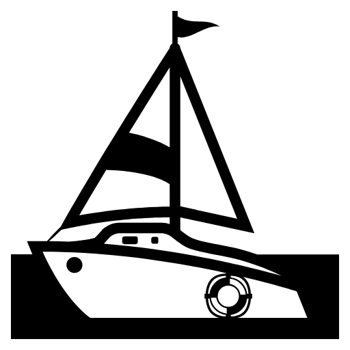 Sailboat Element from EmojiTwo Black Set