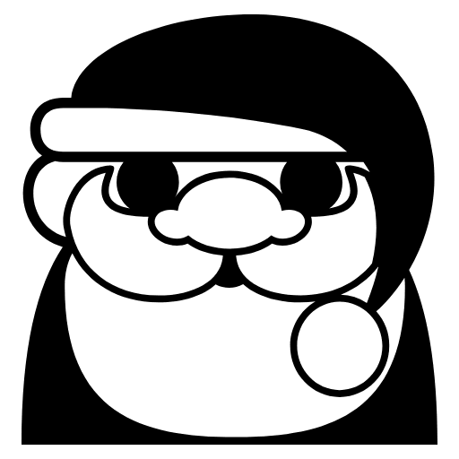 Santa Claus Element from EmojiTwo Black Set