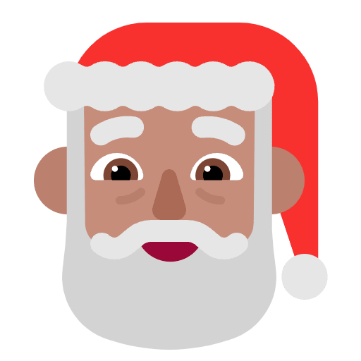 Santa Claus Flat Medium Element from Fluent Emoji Flat Set