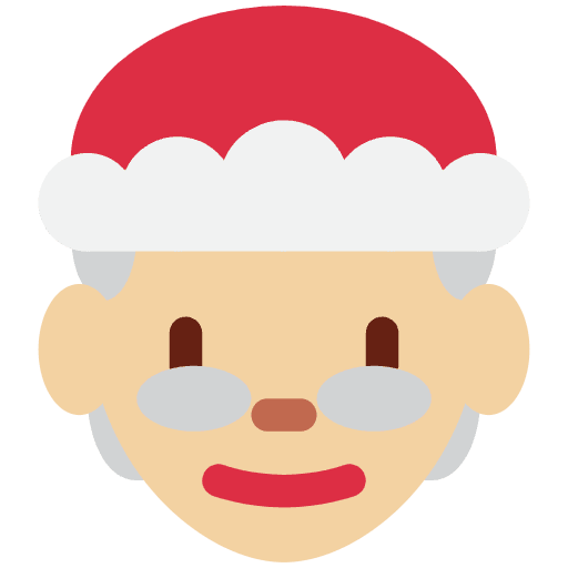 Santa Face Emoji Emoji from Twemoji Set