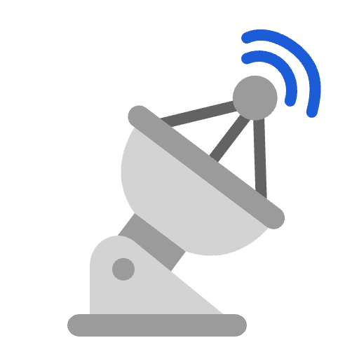 Satellite Antenna Flat Emoji from Fluent Emoji Flat Set