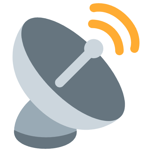 Satellite Antenna Emoji from Twemoji Set