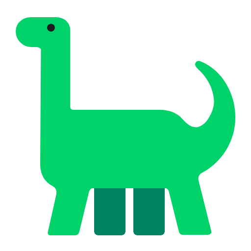 Sauropod Flat Emoji from Fluent Emoji Flat Set